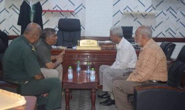 مدير عام الأمن والشرطة بساحل حضرموت يلتقي رئيس محكمة إستئناف المحافظة