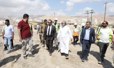محافظ حضرموت الأعمال الجارية بالمرحلة الثانية لمشروع خور المكلا