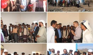 بتمويل من المجلس المحلي بالمديرية غانم يدشن افتتاح الوحدة الصحية في منطقة زيق بكرش القبيطة