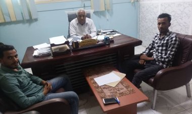 إدارة النادي الاعلامي في زيارة  لنيابة شؤون الطلاب بجامعة حضرموت