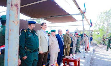 الكثيري يشهد عرضا عسكريا لقوات الحزام الأمني بالعاصمة عدن بمناسبة تدشين عامها التدريبي والعملياتي والإعداد المعنوي 2024