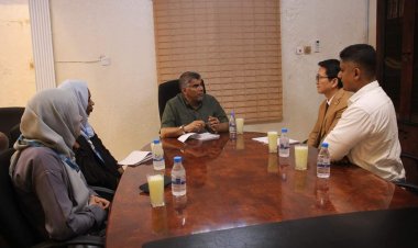 العميد المنهالي يبحث مع فريق برنامج الأمم المتحدة إمكانية بناء مركز خاص بالشرطة النسائية بالمكلا 