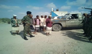 مدير أمن الوضيع يستقبل رئيس القيادة المحلية للمجلس الإنتقالي بالمديرية.