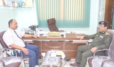 الجمحي يلتقي مدير كلية الشرطة بحضرموت لبحث سبل التعاون المشترك بين الجانبين