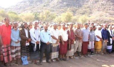 انتقالي حالمين يشارك في تشييع فقيد الوطن اللواء الركن علي مقبل البسيسي