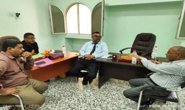 رئيس هيئة مستشفى الرازي بأبين يلتقي مدير عام الشؤون الاجتماعية والعمل بالمحافظة