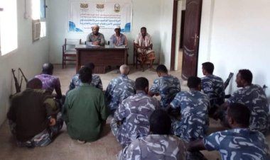 التوجية المعنوي بمديرية أمن حجر ينظم محاضرة توعوية لرجال الأمن