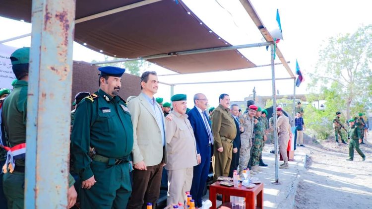 الكثيري يشهد عرضا عسكريا لقوات الحزام الأمني بالعاصمة عدن بمناسبة تدشين عامها التدريبي والعملياتي والإعداد المعنوي 2024