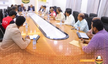 تربية ساحل حضرموت تستقبل وفد من الوزارة وممثلين عن وحدة إدارة مشروع استعادة التعليم والتعلم .