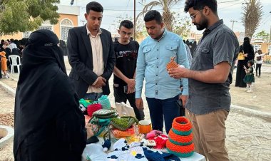 وفد منسقية انتقالي جامعة حضرموت يحضر كرنفال الشحر