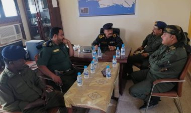 زيارة اللجنة الأمنية من الإدارة العامة للأمن و الشرطة بساحل حضرموت لإدارة أمن الديس الشرقية