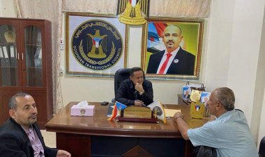 رئيس تنفيذية انتقالي لحج يلتقي عميد المعهد العالي للمعلمين بالمحافظة