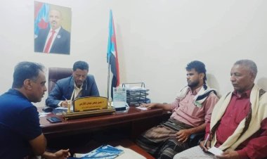 رئيس تنفيذية انتقالي أبين يلتقي نائب مدير مكتب رعاية الشهداء والجرحى بالمحافظة