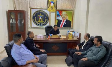 رئيس تنفيذية انتقالي لحج يلتقي مدير عام مديرية حالمين