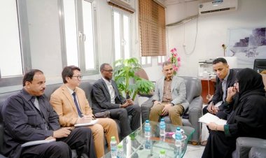 محافظ عدن يبحث مع فريق برنامج الأمم المتحدة الإنمائي سُبل التعاون والتنسيق المشترك