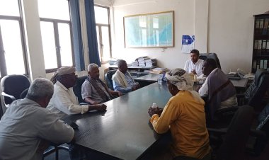 رئيس الإتحاد التعاوني الزراعي "بن سلوم" يلتقي  مدير مكتب وزارة الزراعة والري بساحل حضرموت