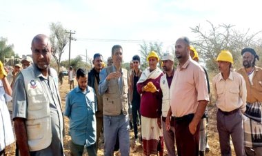 مأمور مديرية الضالع يدشن مشروع دعم سبل العيش الطارئ النقد مقابل العمل لمنظمة الفاو