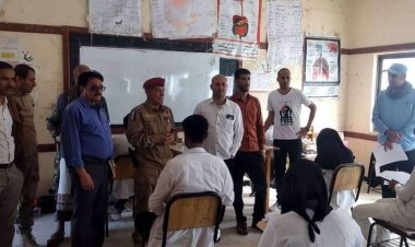 رئيس تنفيذية انتقالي الضالع يتفقد سير امتحانات الفصل الدراسي الثاني بمعهد أمين ناشر للعلوم الصحية بالمحافظة