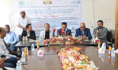 أمين عام محلي حضرموت يدشن حملة التحصين ضد مرض طاعون المجترات الصغيرة وجدري الأغنام والماعز