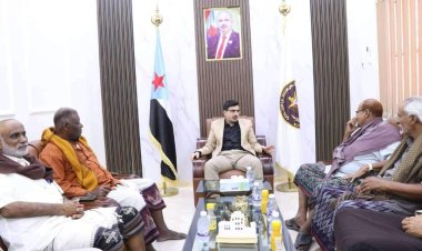 رئيس تنفيذية انتقالي المهرة يلتقي قيادة منظمة الحزب الاشتراكي بالمحافظة