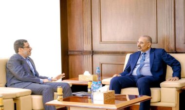 خلال لقائه رئيس الوزراء.. الزُبيدي يشدد على ضرورة وقف تدهور العملة المحلية