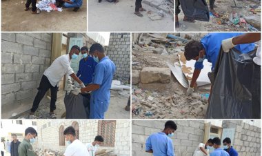 بالتعاون مع لإدارة مشروع النظافة والتحسين.. طلاب شعب التعليم الفني والتدريب المهني بغيل باوزير ينفذون حملة نظافة شاملة تزامناً مع أسبوع النظافة والبيئة