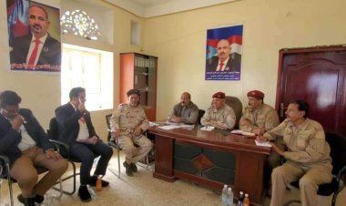 رئيس تنفيذية انتقالي الضالع يلتقي وفدا من منظمة نداء جنيف