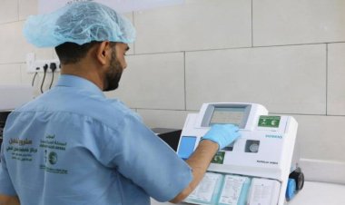 45 مريضاً مستفيداً من جهاز فحص غازات الدم "ABG" في مركز فاطمة بابطين بسيئون