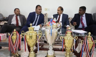 المحافظ بن ماضي يكرّم أبطال الجمهورية نادي شباب القطن والفريق المثالي سلام الغرفة ومنتخب الدراجات  ويرعى تسليم منشآت نادي سيئون