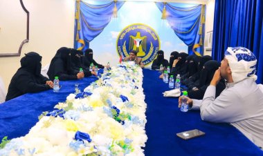 رئيس انتقالي حضرموت يلتقي القطاع النسوي في الوادي