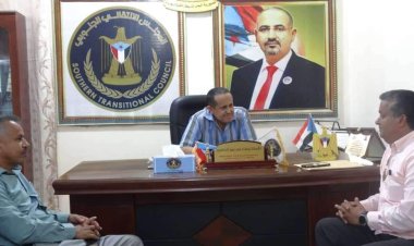 رئيس تنفيذية انتقالي لحج يلتقي عميد كلية صبر للعلوم والتربية