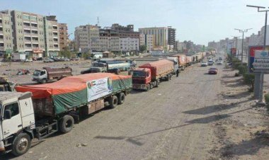 هيئة الإغاثة تواصل إرسال السلال الغذائية الخاصة بالأسر المحتاجة إلى محافظات الجنوب