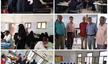 مدير مكتب التربية خنفر يتفقد قاعات تدريب معلمي ومعلمات مادة الرياضيات للصفوف (1 _ 3)