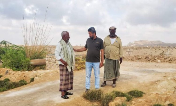 مدير عام مكتب وزارة الزراعة والري بساحل حضرموت يتفقد القطاع الزراعي بمديرية غيل باوزير