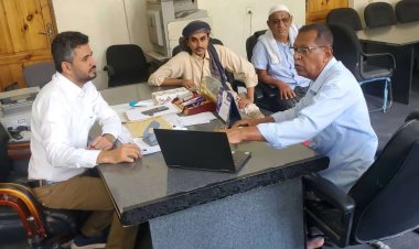 مدير عام مكتب وزارة الزراعة والري يلتقي بمؤسسة إسهام للتنمية لمناقشة وتدارس الحلول لمشكلة الجفاف التي تهدد مديرية غيل باوزير