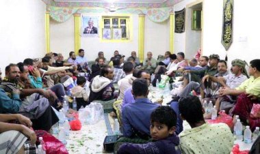 انتقالي الضالع يواصل برنامج أمسياته الرمضانية بنزول إلى مديرية الحصين