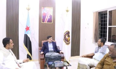 بن عفرار يلتقي بنائب رئيس الدائرة التنظيمية بالأمانة العامة للمجلس الانتقالي الجنوبي .