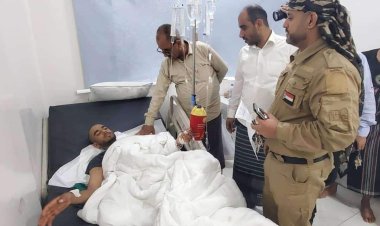 الجعدي يطلع على أحوال جرحى القوات المسلحة في مشافي العاصمة عدن