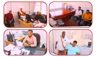 مدير عام كهرباء ساحل حضرموت بن مخاشن يشيد بمستوى إنضباط الموظفين في أول أيام الدوام الرسمي