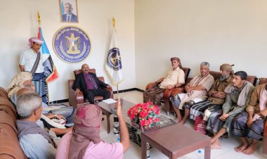 رئيس تنفيذية شبوة يلتقي بعدد من أعضاء القيادة المحلية من أبناء مديرية حبان