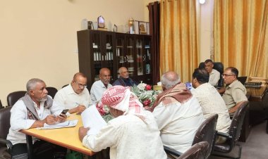 المدير العام للمديرية يناقش آلية تثمين للعقار  وتقسيم الاحياء في غيل باوزير لتطبيق تثمين العقار المباع