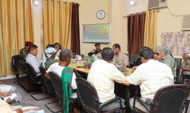 المدير العام يرأس اجتماعا طارئا للجنة الطوارئ بمديرية غيل باوزير