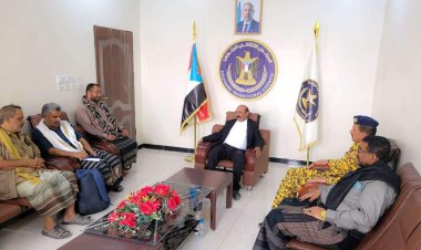 رئيس تنفيذية انتقالي شبوة يلتقي قائد أمن المنشآت بالمحافظة