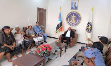 رئيس تنفيذية انتقالي شبوة يلتقي عددًا من مشايخ ومقاومة أبناء قبائل لقموش