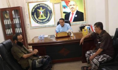 رئيس تنفيذية انتقالي لحج يلتقي مدير الأحوال المدنية بالمحافظة