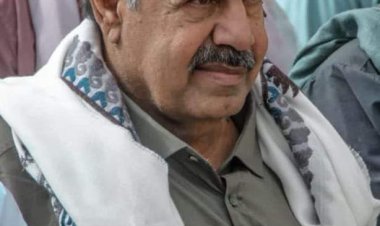 العميد المنهالي يعزّي وكيل حضرموت السابق الشيخ ناصر بلبحيث في وفاة ”زوجته“