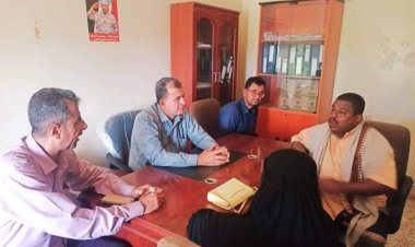 نائب رئيس انتقالي أبين يلتقي مدير مكتب الشباب والرياضة في مديرية خنفر