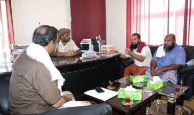 الشيخ بن حبريش يلتقي رؤساء الجمعيات السمكية في الشحر