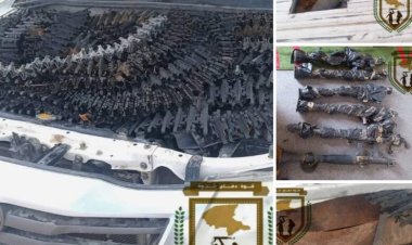 قوات دفاع شبوة تحبط عملية تهريب كمية من الاسلحة