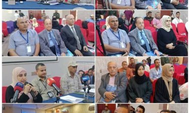 مركز سوث 24 ينظم مؤتمرا صحفيا لاشهار الدراسة الميدانية حول أزمة المياه في مديريتي الحصين والازارق بمحافظة الضالع